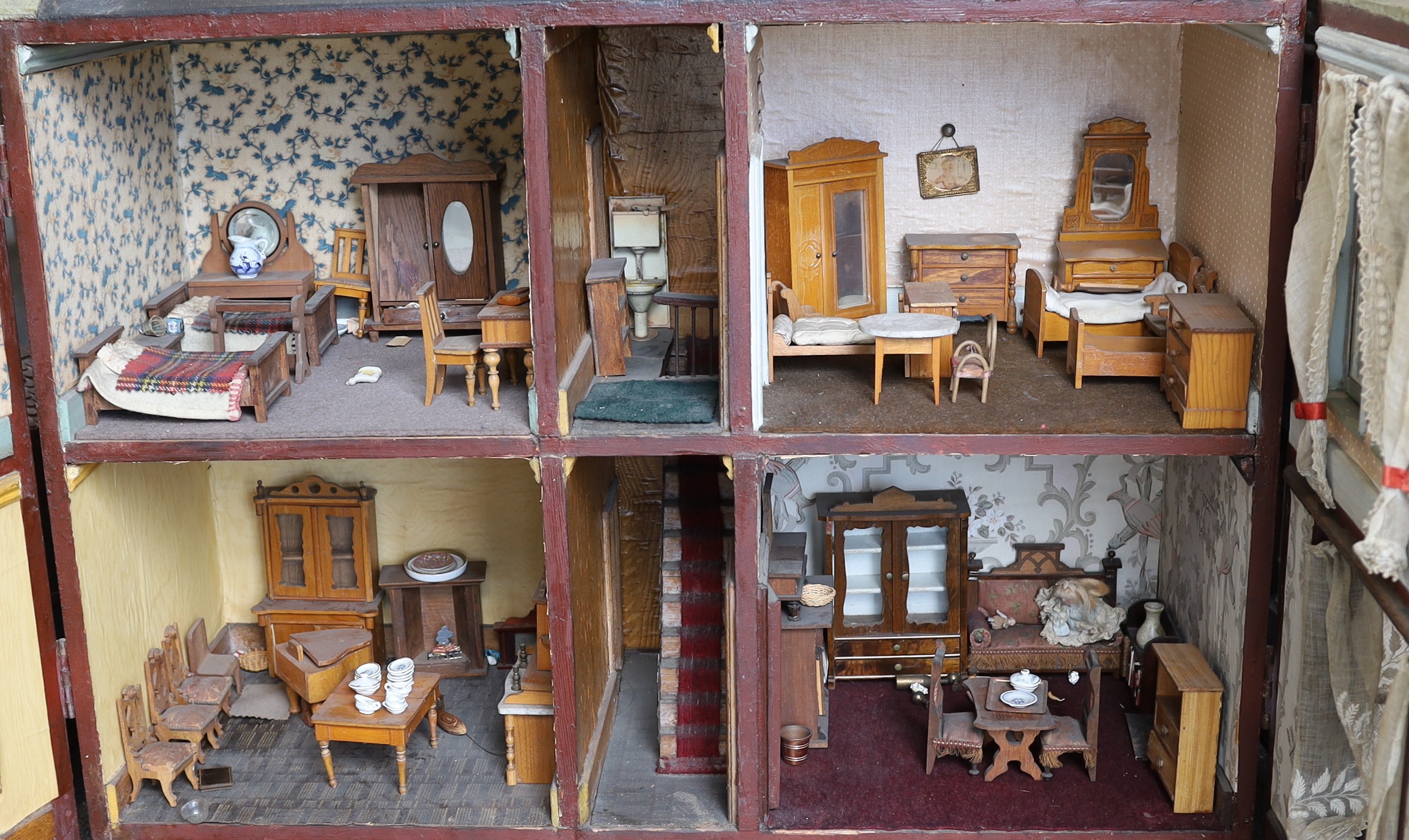 'Rocking Villa': A Victorian furnished dolls’ house, circa 1880